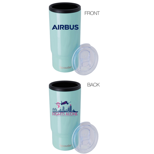 Breast Cancer Awareness Koozie® Slim Triple Vacuum Tumbler - 15 oz. 2025 Breast Cancer Awareness Koozie® Slim Triple Vacuum Tumbler - 15 oz. 2025