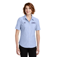 Port Authority® SuperPro Women's Oxford Short Sleeve Shirt