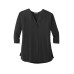 Port Authority® Ladies Concept 3/4-Sleeve Soft Split Neck Top