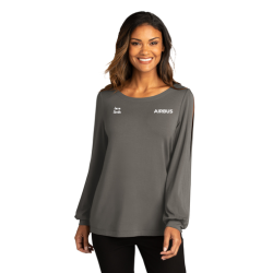 Port Authority ® Ladies Luxe Knit Jewel Neck Top Port Authority ® Ladies Luxe Knit Jewel Neck Top