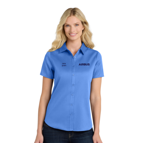 Port Authority® Ladies Short Sleeve SuperPro React ™ Twill Shirt Port Authority® Ladies Short Sleeve SuperPro React ™ Twill Shirt