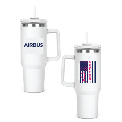 Breast Cancer Awareness 40 oz. Beluga Vacuum Insulated Tumbler Mug w/ Handle